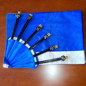 Place mats with chopsticks and stick rings